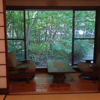 お庭が見えました