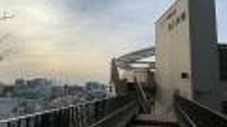 屋上庭園には五重塔からも行ける