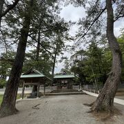 隠岐造りの神社。