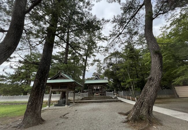 隠岐造りの神社。