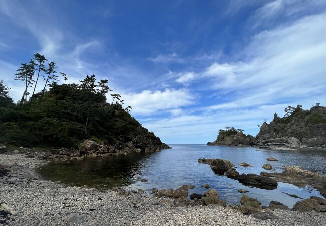 入江の風景。