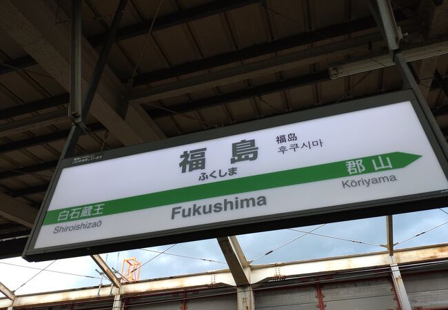 JR　阿武隈急行、福島交通の駅。