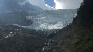 氷河の端が近で見れます