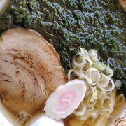 アオサラーメンと穴子天丼を食べました