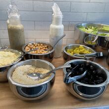 サラダにスープ