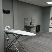 アイロンルームは何でかとても広かった。