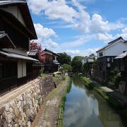 八幡堀石畳の小径からの眺めもおすすめ