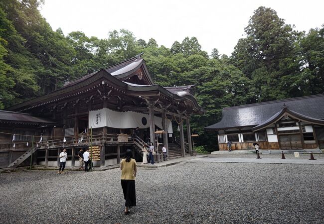 いくつかある戸隠神社の丁度真ん中にある神社。神社は勿論、立派な大木などにもパワーを貰えた気分です。