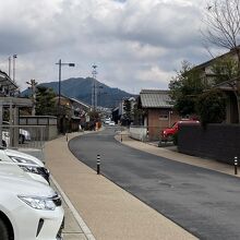 京側から見た鵜沼宿
