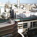 ホテルモントレ仙台;新幹線車両を上から見るのは♪