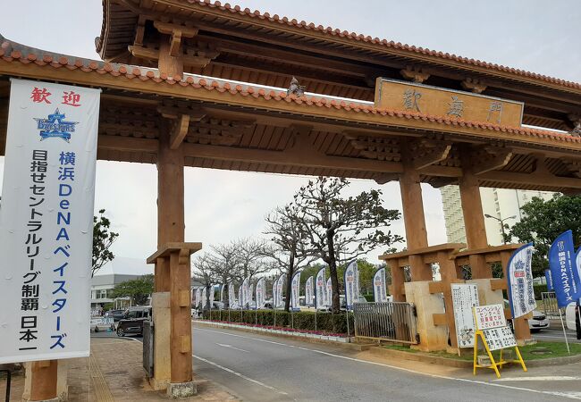 横浜DeNAベイスターズのキャンプが行われます