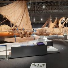 カヌーの展示