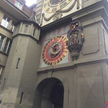 文字盤の横がからくり