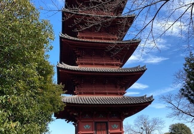 関東に４基現存する幕末以前の五重塔のうち、一番古い塔だそうです。