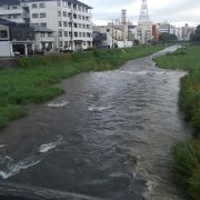 盛岡市街を流れる川