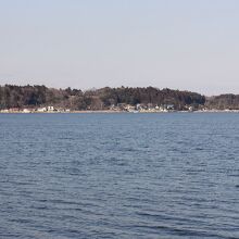 親沢公園ｷｬﾝﾌﾟ場から見た涸沼の風景