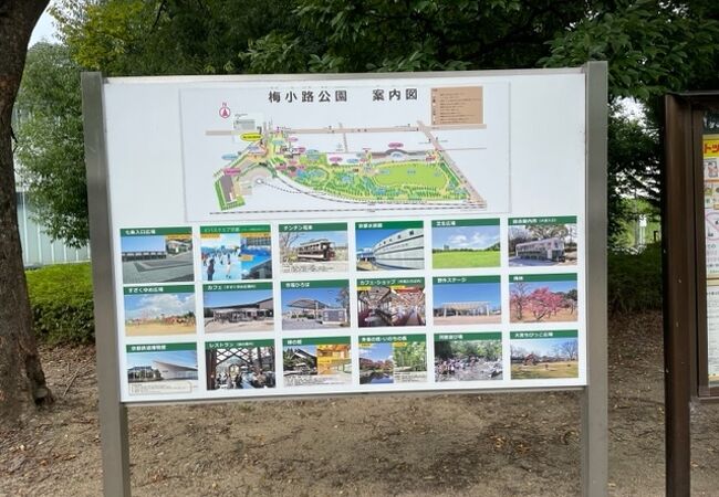 京都駅の西側に広がる都市公園です