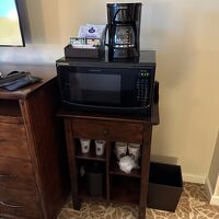 ホテルルームにの電子レンジがありました