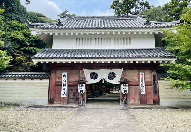 遠州3山の中では物静かなお寺だが奥深い。