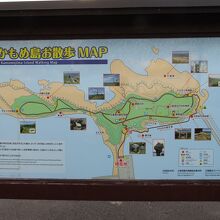 かもめ島の案内図