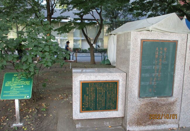 「札幌の木ライラック」歌碑