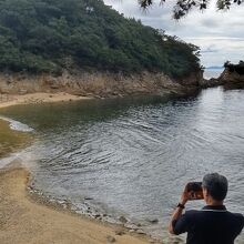 希望があるのか？と難儀しながら下って来たのは、潮に隠された道