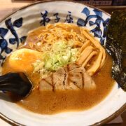 おいしかった魚介しぼり醤油ラーメン。