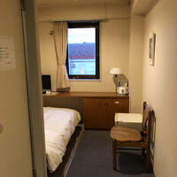 通路が広めのシングルルーム