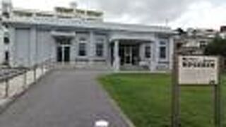 復元された軽便鉄道与那原駅舎