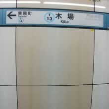 東京メトロ東西線 木場駅