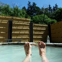 露天風呂も開放的です。