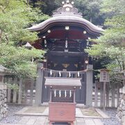 鶴岡八幡宮の東側の小さな神社でした。