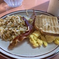 アメリカンブレークファーストの朝食