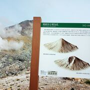 姿見の池から噴気孔へ