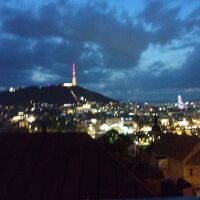 屋上には自由に出入りでき、夜景がきれいでした。