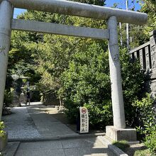 神社入口の撮影禁止の注意書き