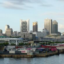 翌朝の神戸六甲アイランドの街並み