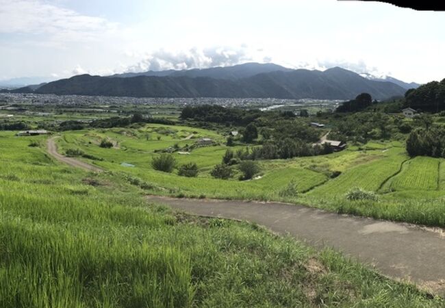 姨捨の棚田（長野県千曲）：姨捨駅周辺の景観美、トータル的な美しさ