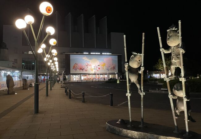 鬼太郎駅の別名が付けられた終着駅