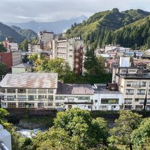 「和室A（バス付き）」からの眺めです。