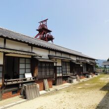 屋外展示場の炭住