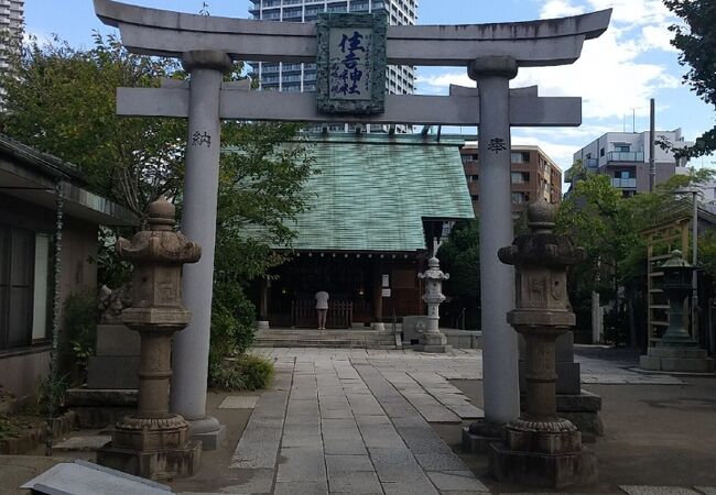 月島にある住吉神社