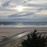 朝日を撮りました。海岸は目の前です！