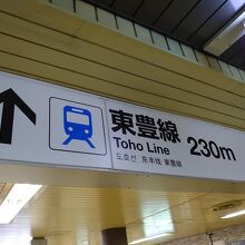 南北線⇔東豊線の乗り換えは２３０ｍですが結構長いです。