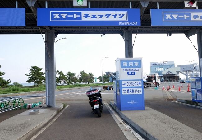 津軽海峡フェリーのオートバイ乗船について