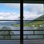 客室からの中禅寺湖と男体山の眺めが素晴らしい