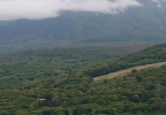 白樺湖に向かう途中で見えました。