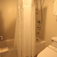 バスルームはやや狭い