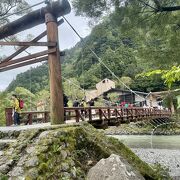 曇天が残念だった上高地のシンボル