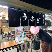 川越祭りにて売り場